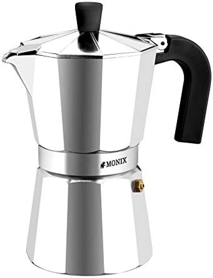 Monix Vitro Express | Cafetera de aluminio 6 tazas, apta para...