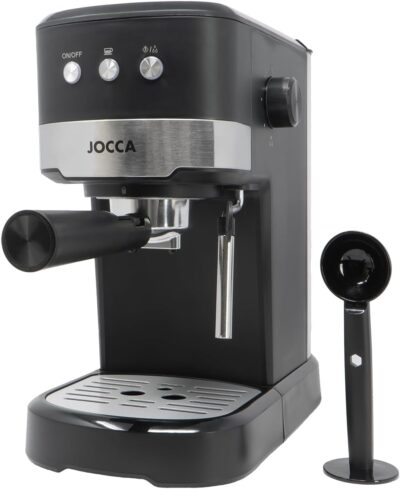 Jocca – Cafetera Espresso 20 Bares con Vaporizador | 1100W...