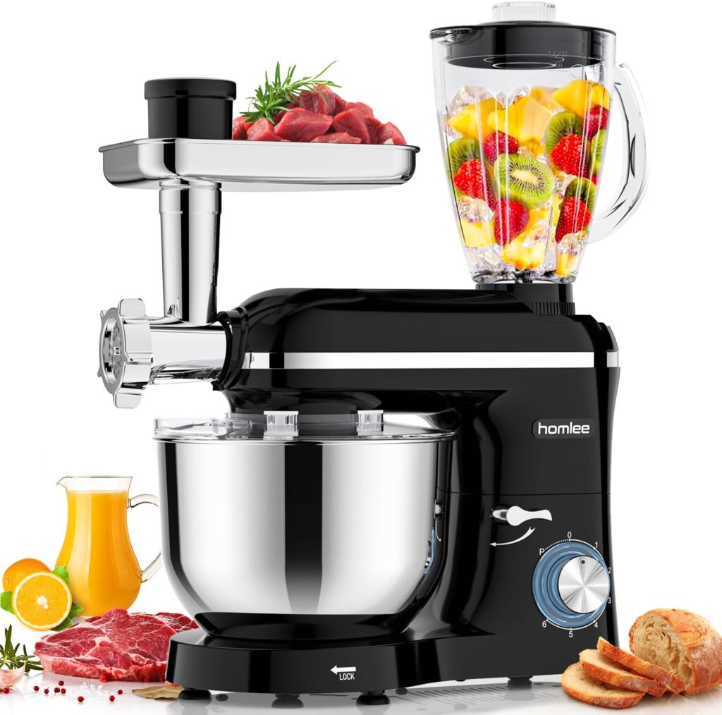 Homlee 3 In 1 Robot De Cocina con Picadora De Carne y...