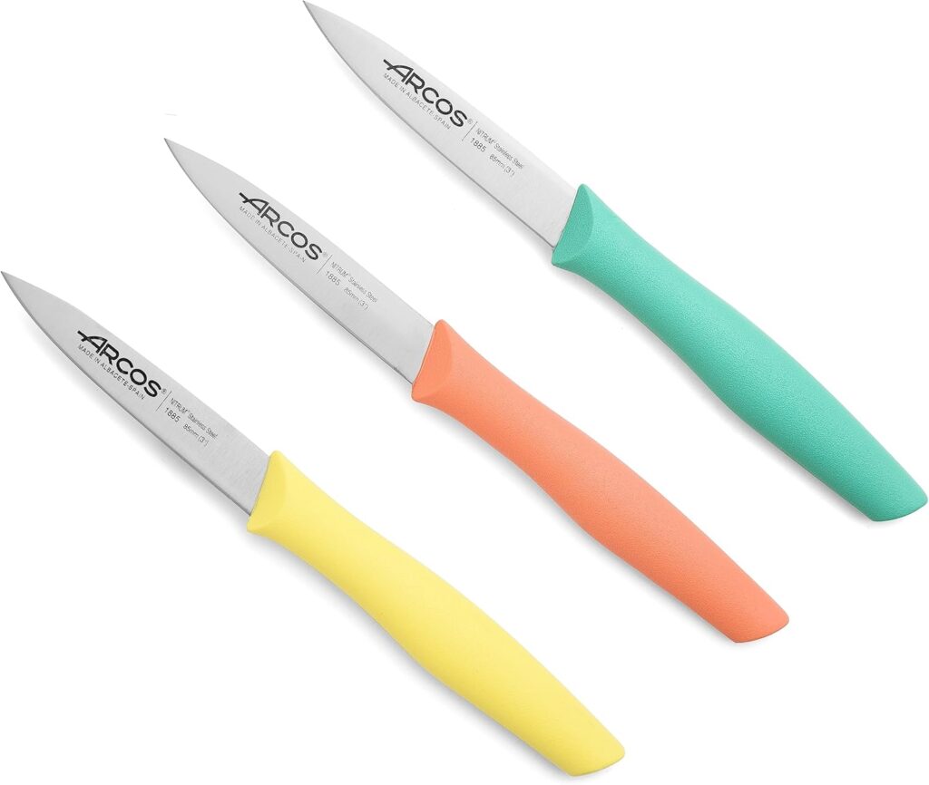 Arcos Set Cuchillos Mondadores. 3 Piezas Acero Inoxidable...
