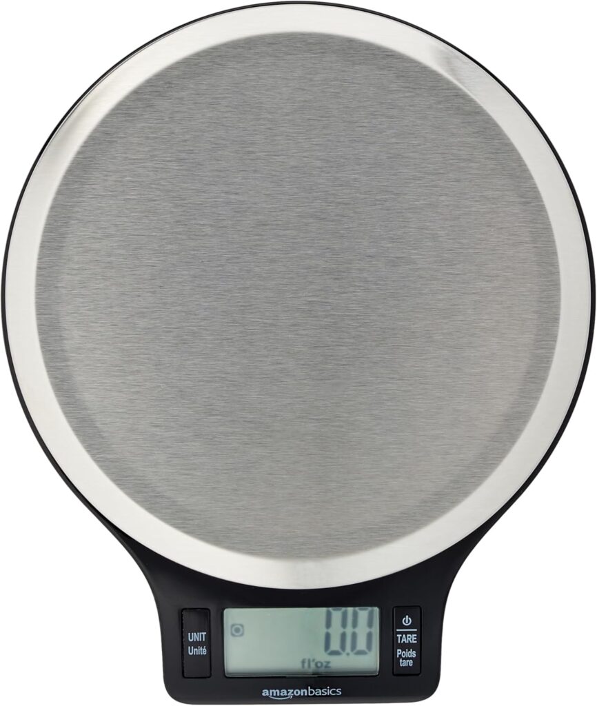 Amazon Basics Báscula de Cocina Digital con Pantalla LCD, sin...